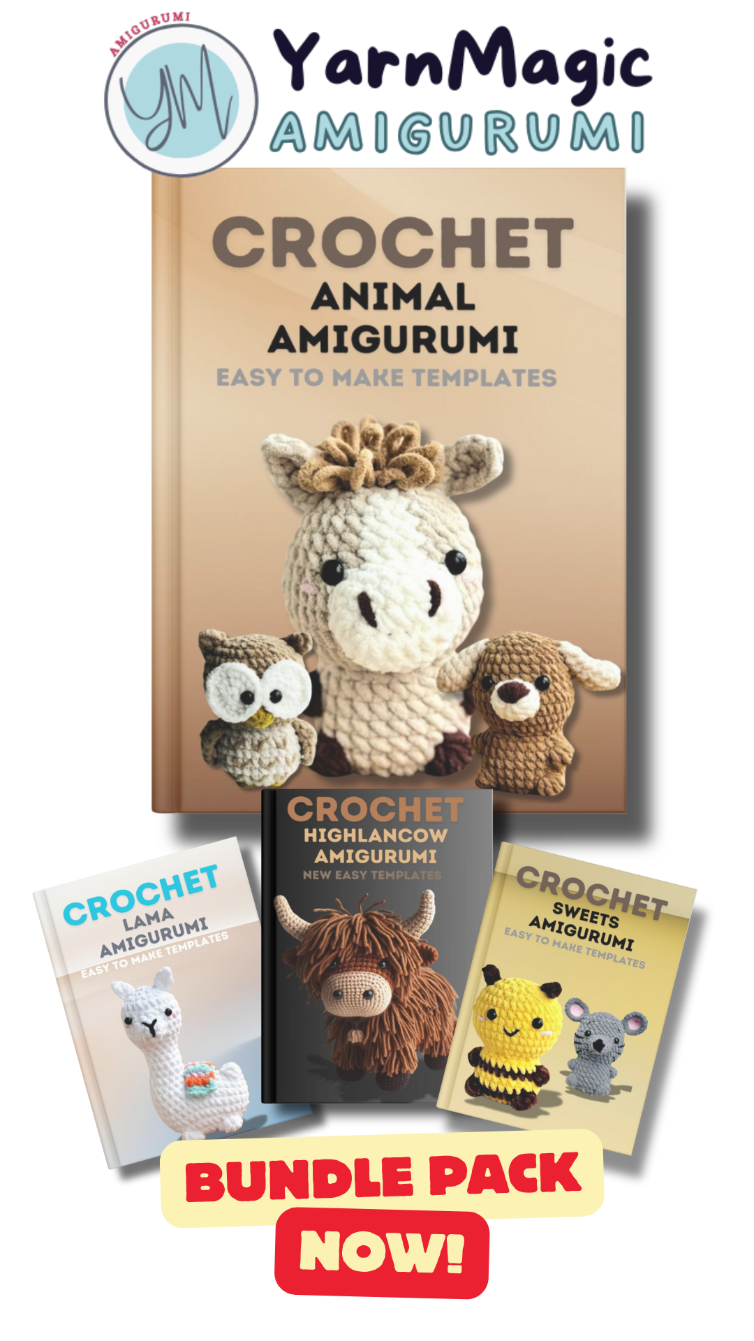 Exclusive Bundle: 7 Crochet Patterns for Amigurumi – Perfect for All Skill Levels!